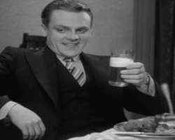 James Cagney consuming alcohol